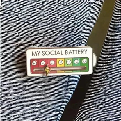 Broş Social Batery Mod