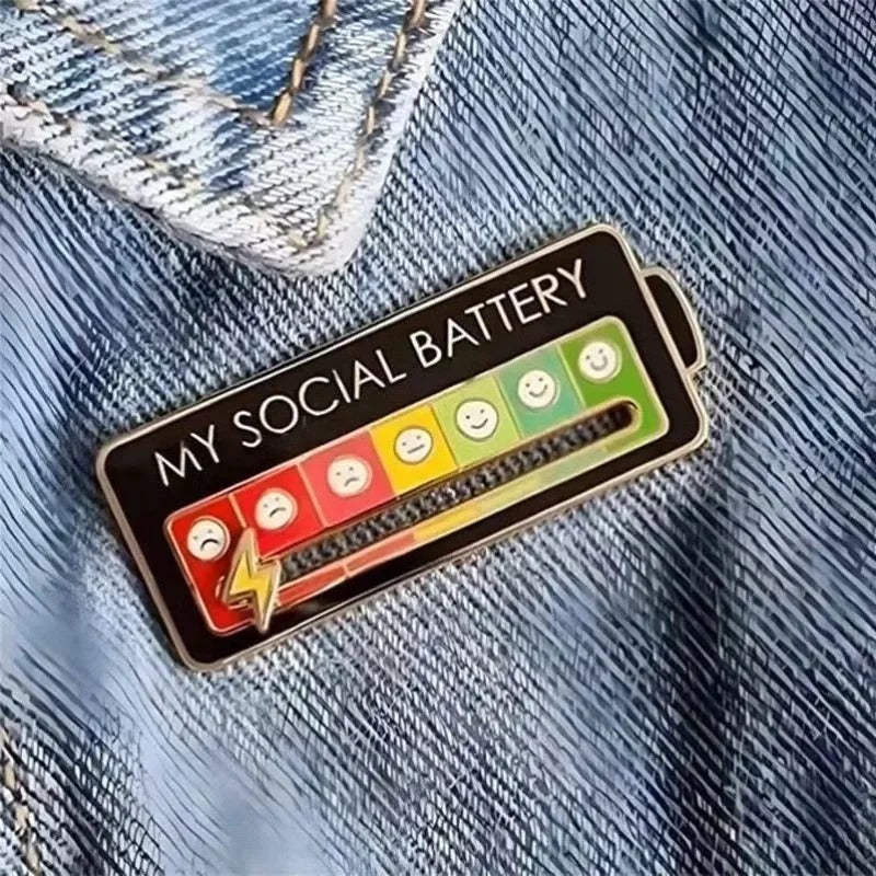 Broş Social Batery Mod